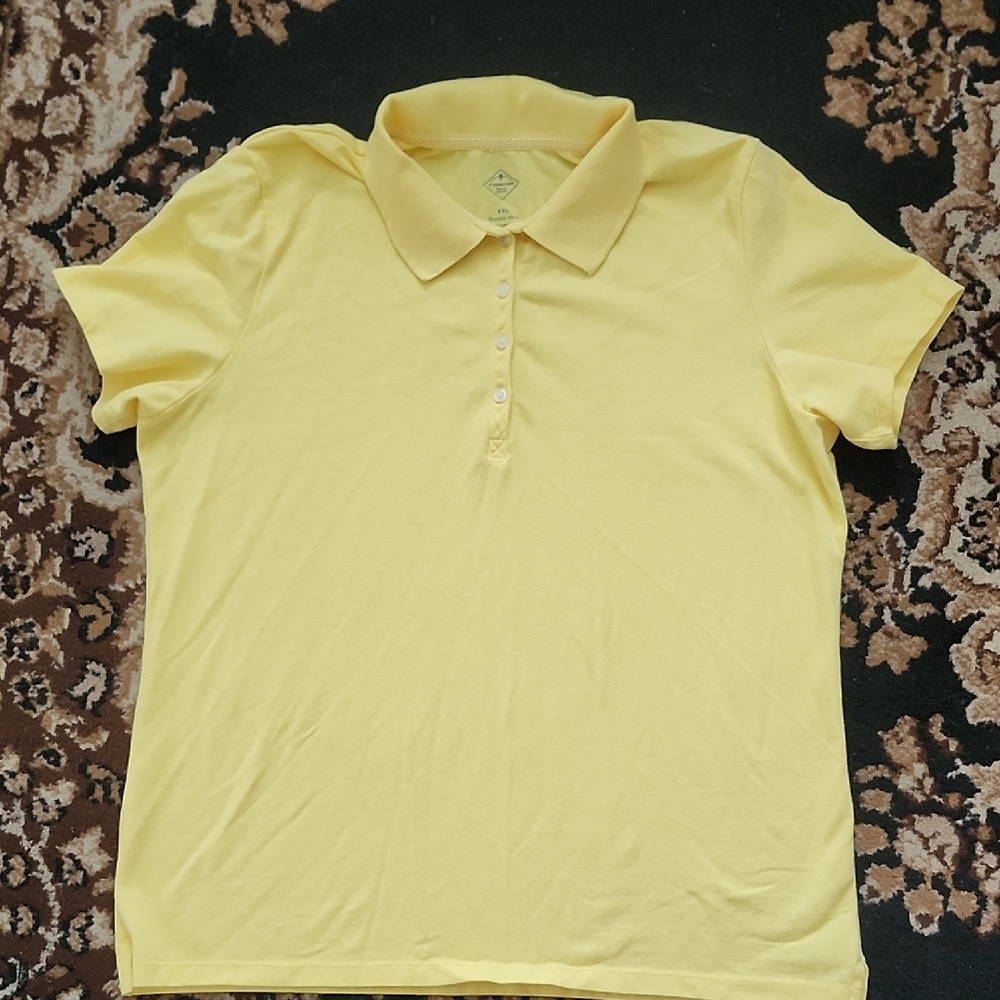St. John's Bay Women's Sunny Yellow Polo Shirt;XXL